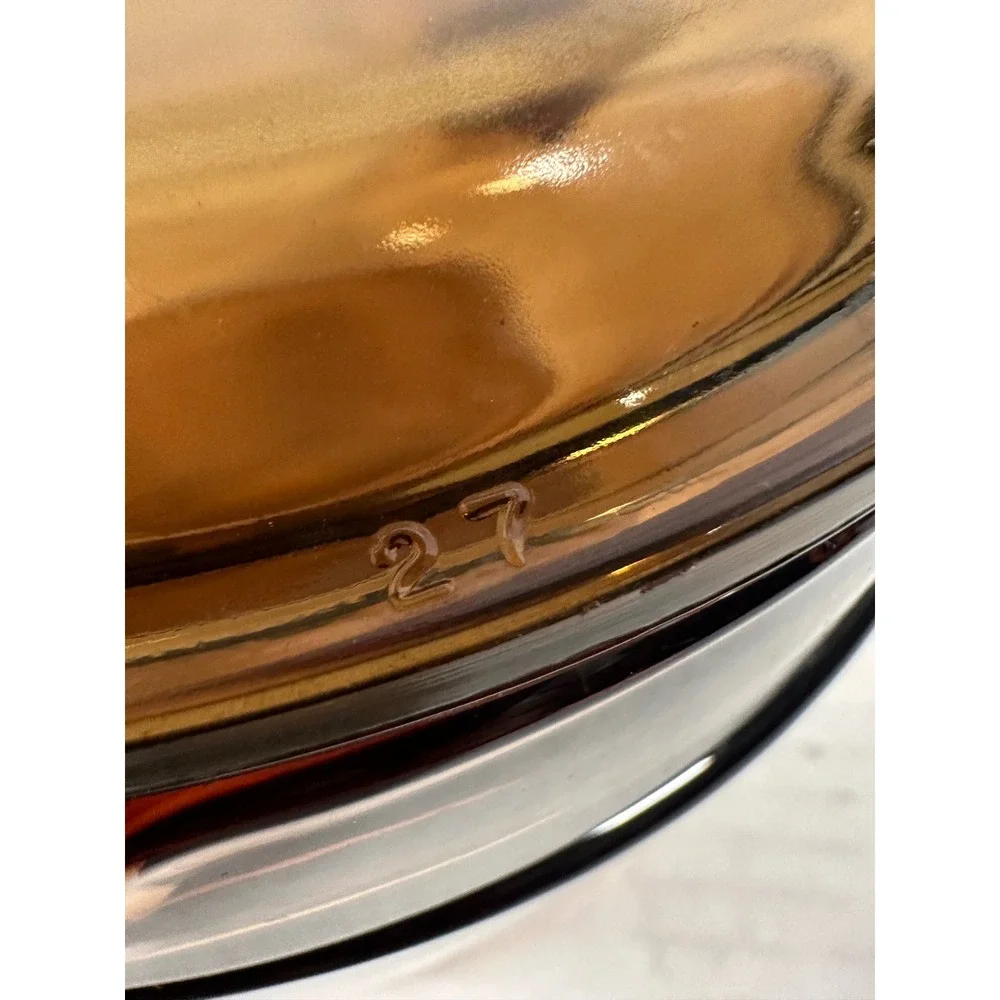 Visions by‎ Corning Amber Glass Double Boiler Set V-1.5-B 1.5L France 3 Piece